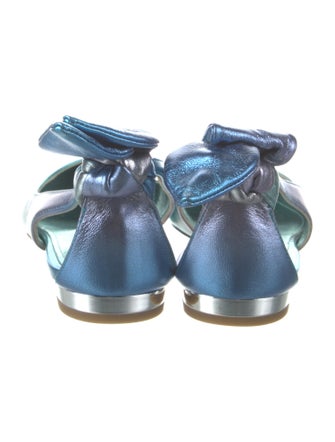 Aquazzura Leather Slingback Flats