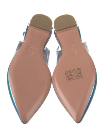 Aquazzura Leather Slingback Flats