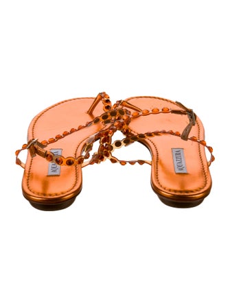 Aquazzura PVC Slingback Flats