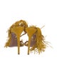 Aquazzura Suede Fringe Trim Accent Sandals