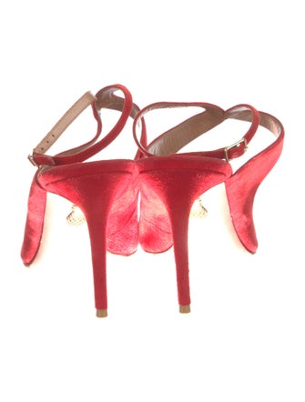 Aquazzura Suede Slingback Pumps