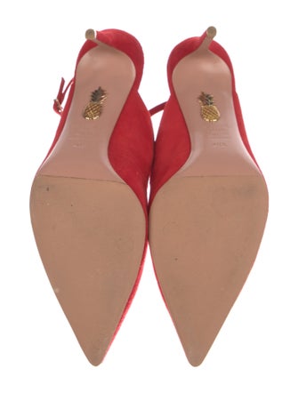 Aquazzura Suede Slingback Pumps