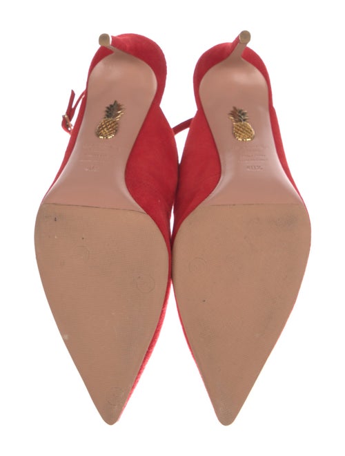 Aquazzura Suede Slingback Pumps