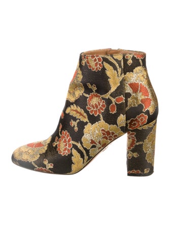 Aquazzura Floral Print Boots