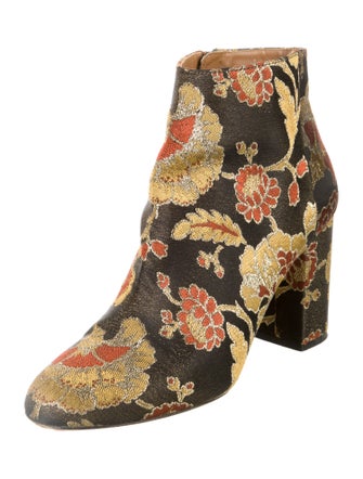 Aquazzura Floral Print Boots