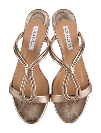 Aquazzura Leather Slides