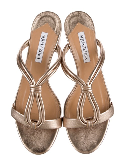 Aquazzura Leather Slides