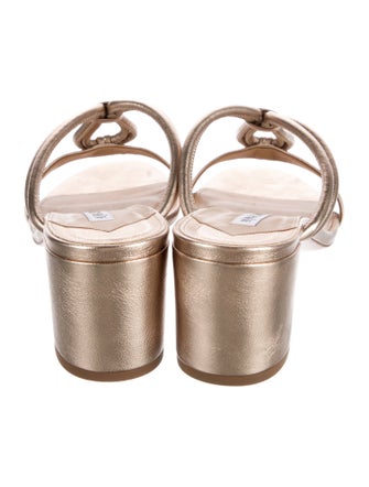 Aquazzura Leather Slides