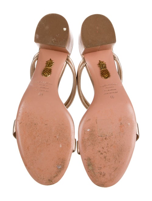 Aquazzura Leather Slides