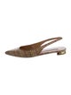 Aquazzura Patterned Slingback Flats