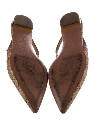 Aquazzura Patterned Slingback Flats