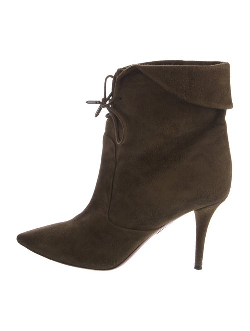 Aquazzura Suede Lace-Up Boots