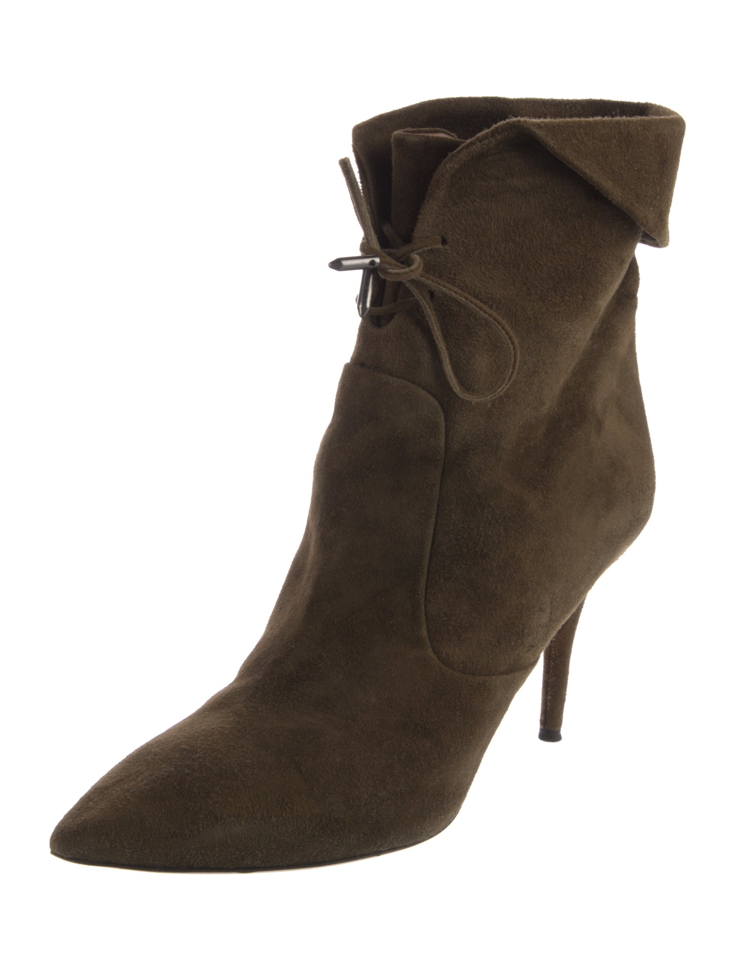 Aquazzura Suede Lace-Up Boots