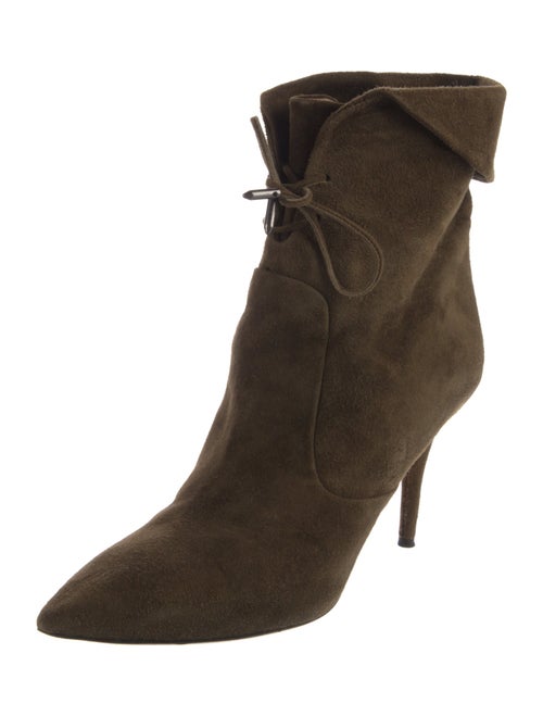 Aquazzura Suede Lace-Up Boots