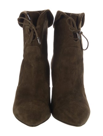 Aquazzura Suede Lace-Up Boots