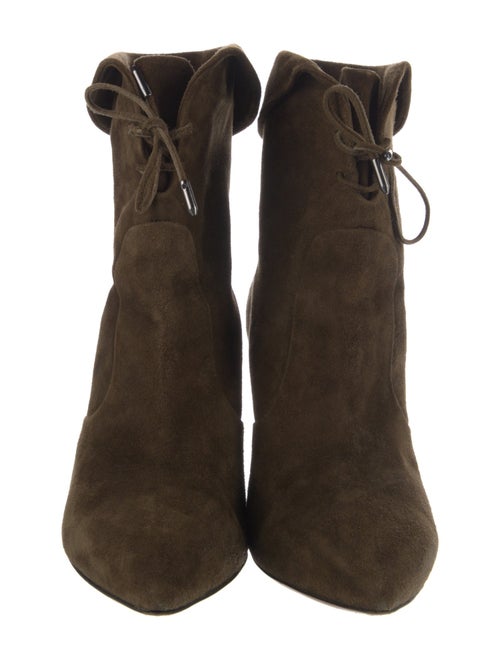 Aquazzura Suede Lace-Up Boots