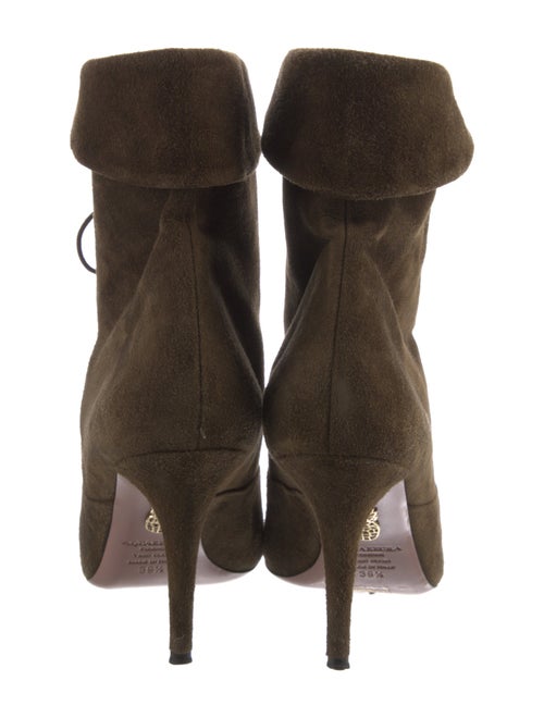 Aquazzura Suede Lace-Up Boots