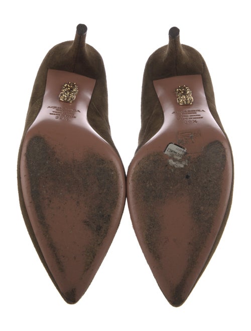 Aquazzura Suede Lace-Up Boots