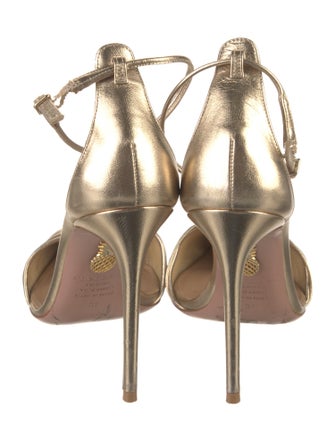 Aquazzura Leather T-Strap Pumps