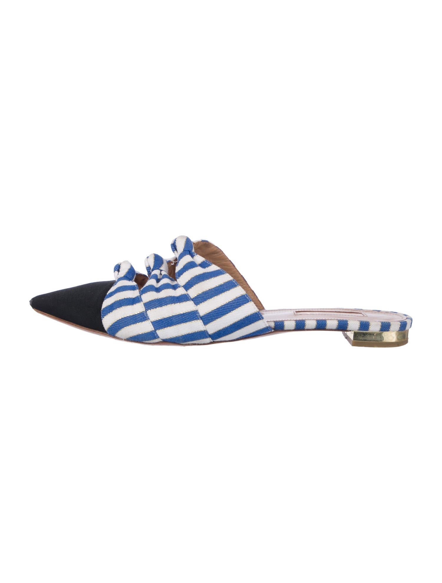 Aquazzura Striped Mules