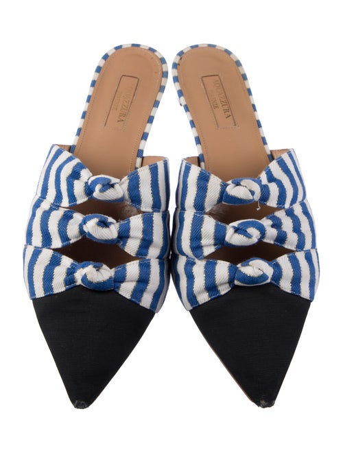 Aquazzura Striped Mules