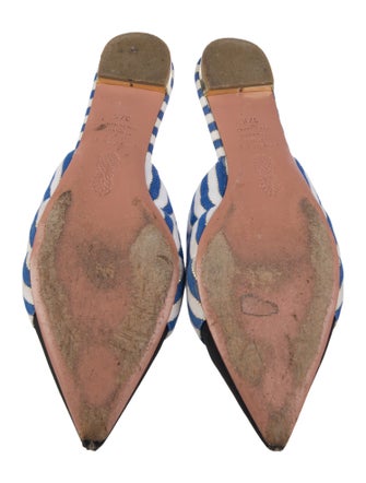 Aquazzura Striped Mules