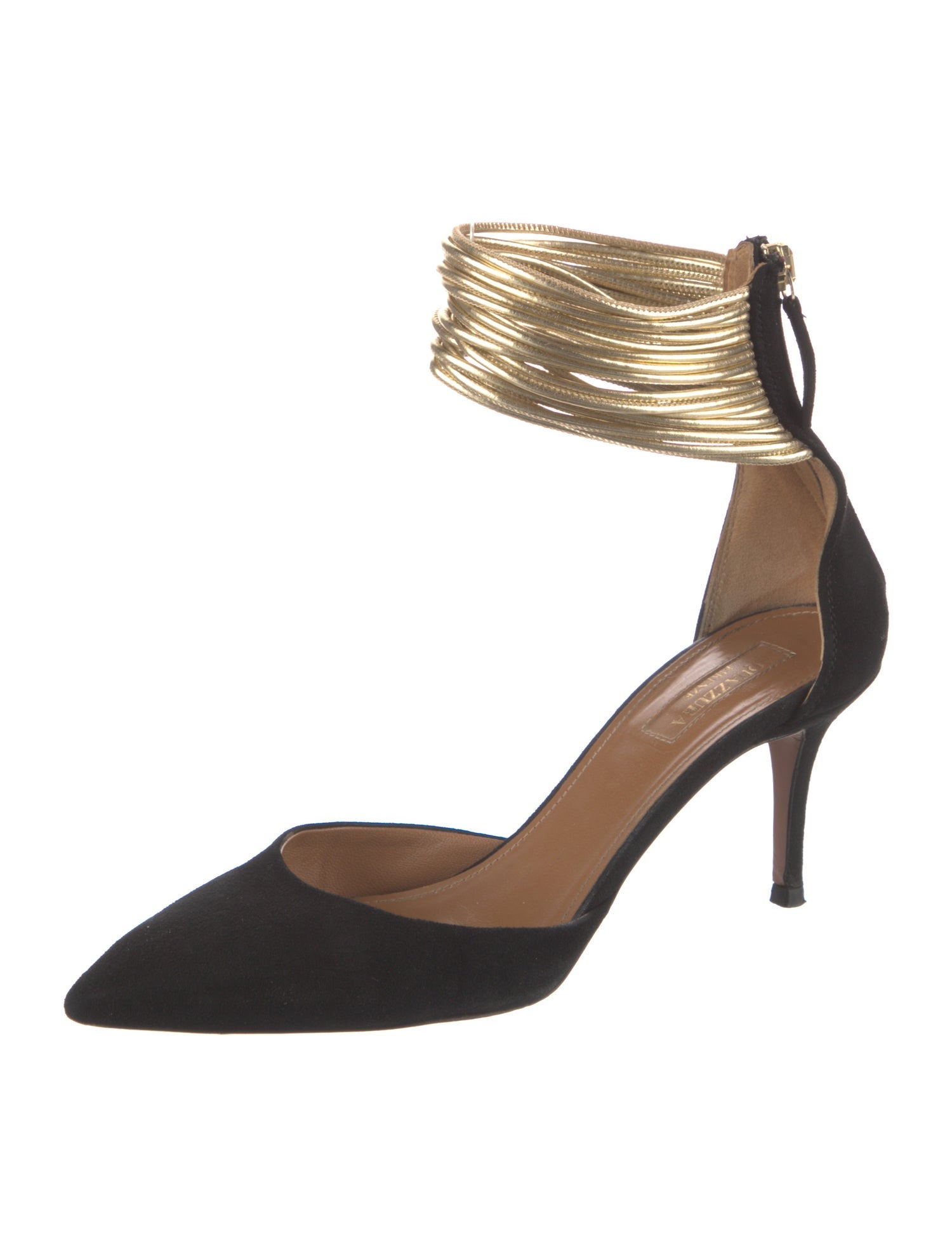 Aquazzura Suede D'Orsay Pumps
