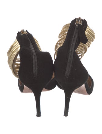 Aquazzura Suede D'Orsay Pumps