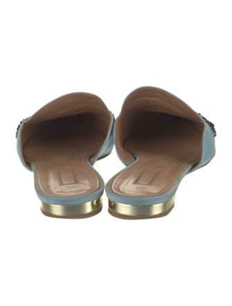 Aquazzura Beaded Accents Mules