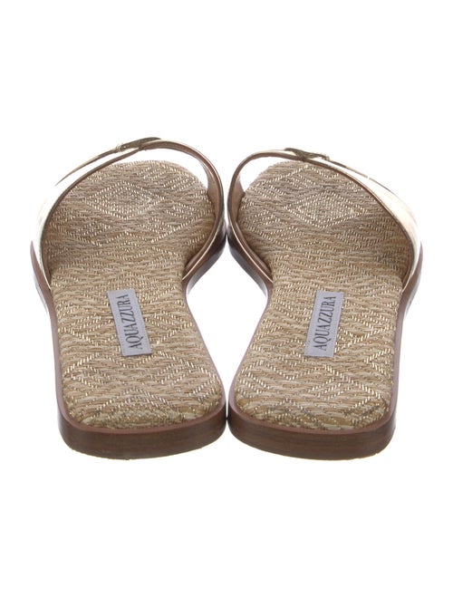 Aquazzura Leather Slides
