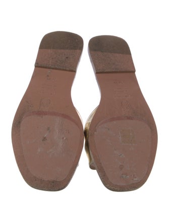 Aquazzura Leather Slides