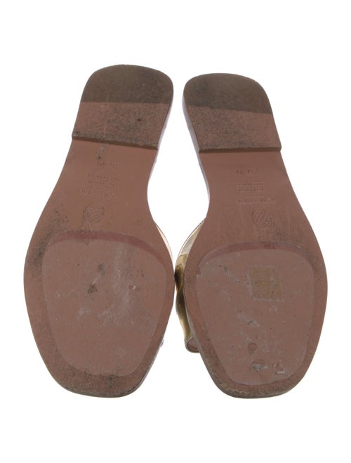 Aquazzura Leather Slides