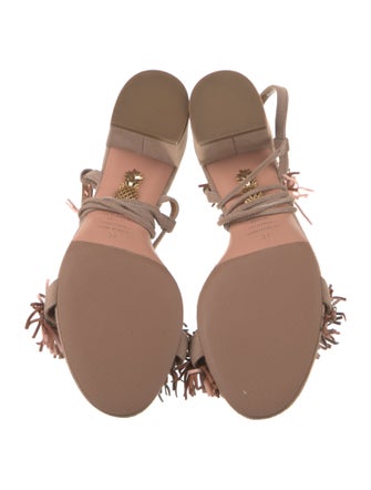 Aquazzura Suede Patterned Sandals