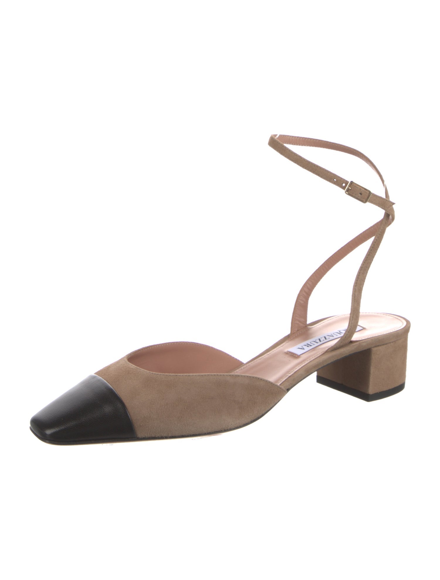 Aquazzura Suede Printed Pumps