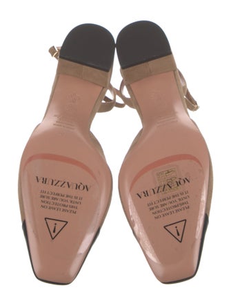 Aquazzura Suede Printed Pumps