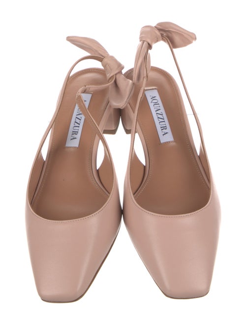 Aquazzura Leather Slingback Pumps