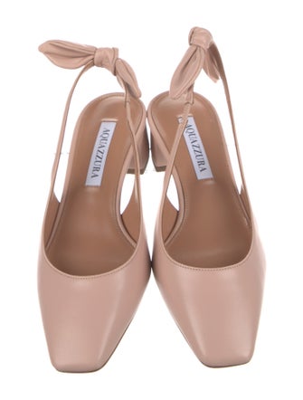 Aquazzura Leather Slingback Pumps