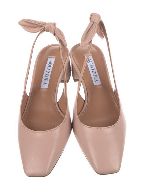 Aquazzura Leather Slingback Pumps