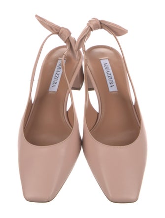 Aquazzura Leather Slingback Pumps