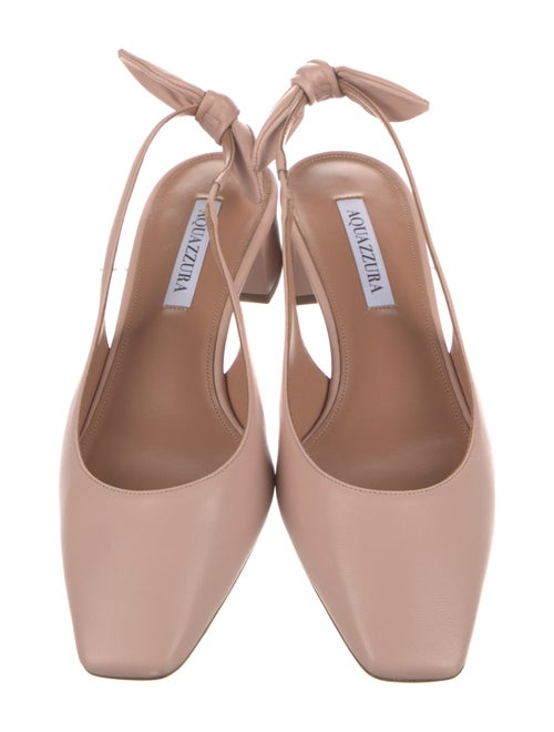 Aquazzura Leather Slingback Pumps