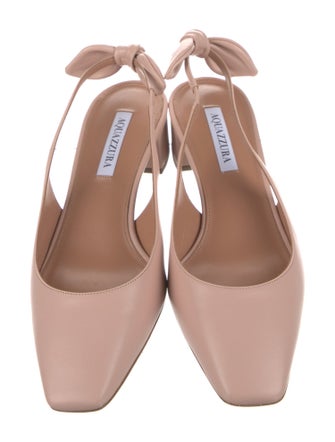 Aquazzura Leather Slingback Pumps