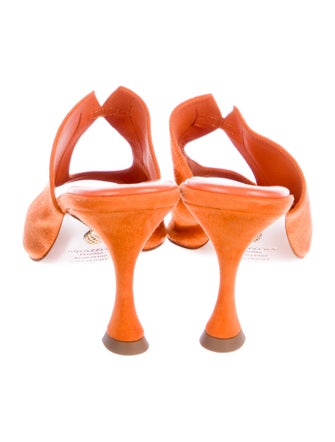 Aquazzura Suede Slides