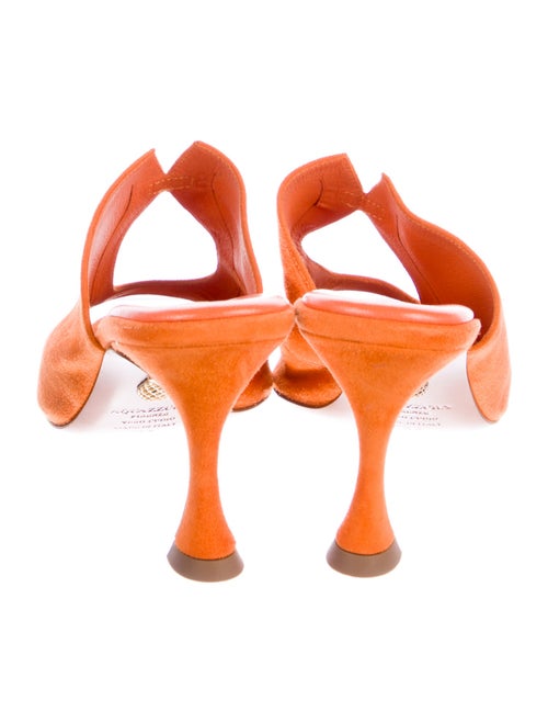 Aquazzura Suede Slides