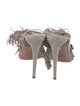 Aquazzura Suede Braided Accents Sandals