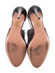 Aquazzura Leather Printed D'Orsay Pumps