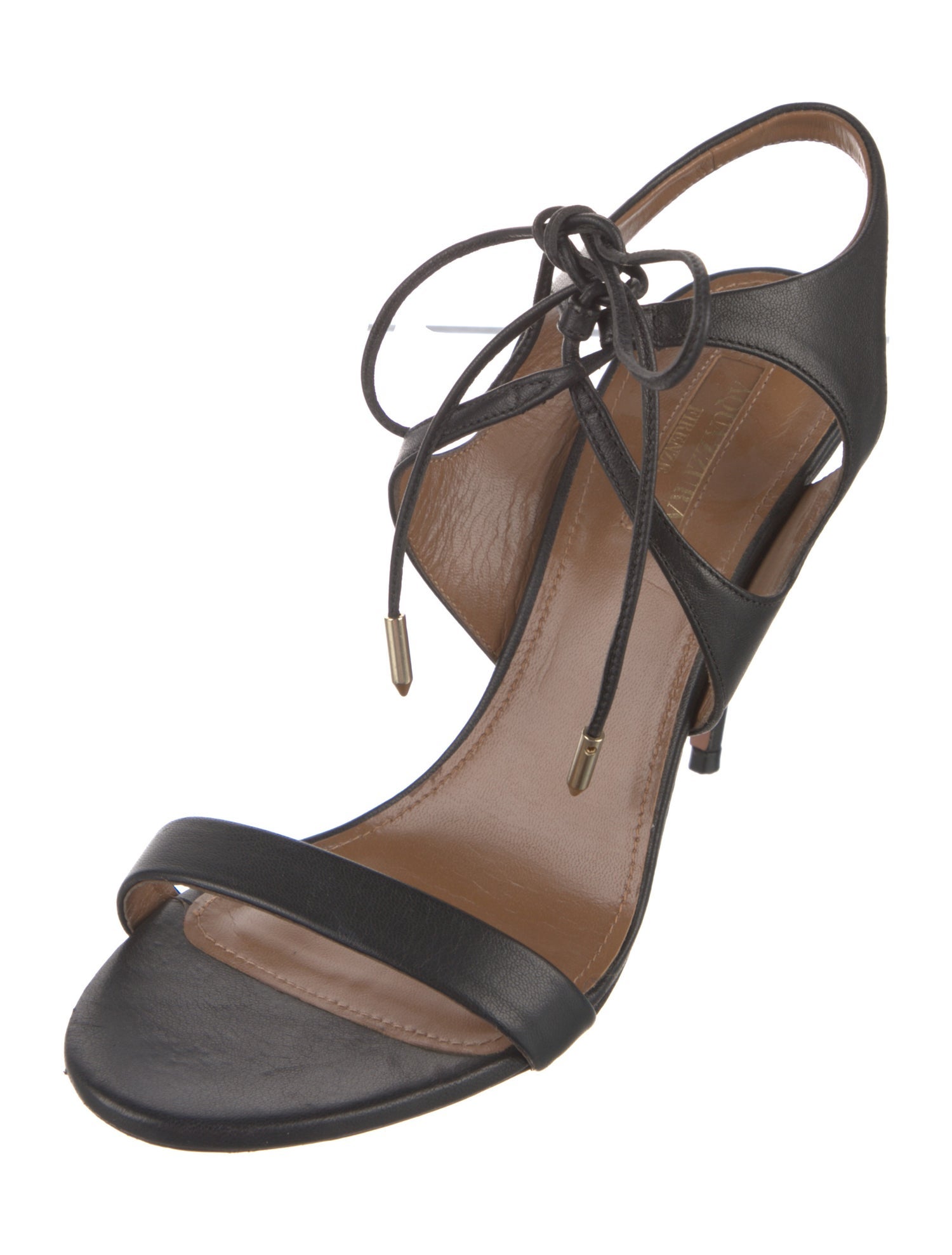 Aquazzura Leather Slingback Sandals