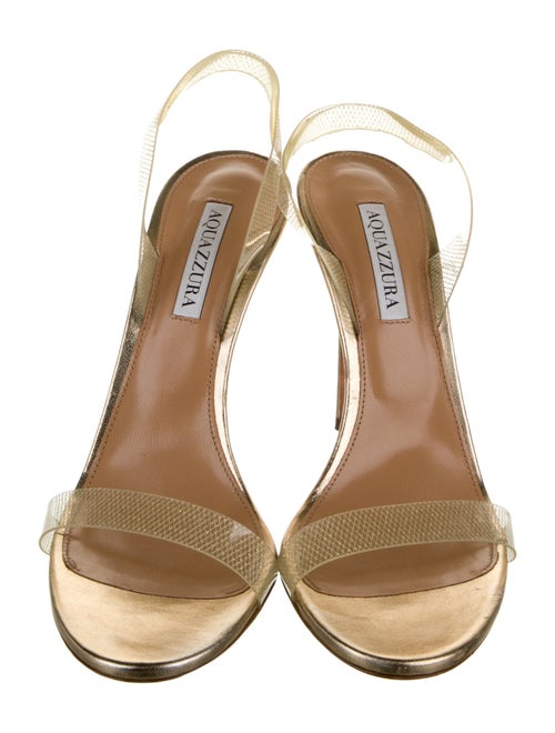 Aquazzura Leather Slingback Sandals