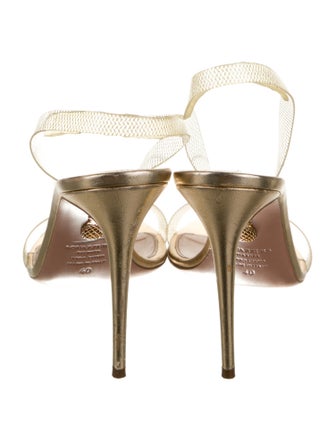 Aquazzura Leather Slingback Sandals