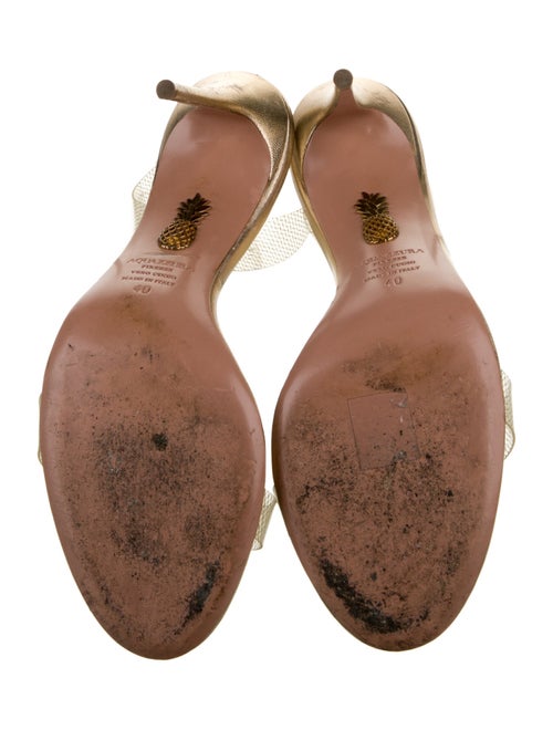 Aquazzura Leather Slingback Sandals