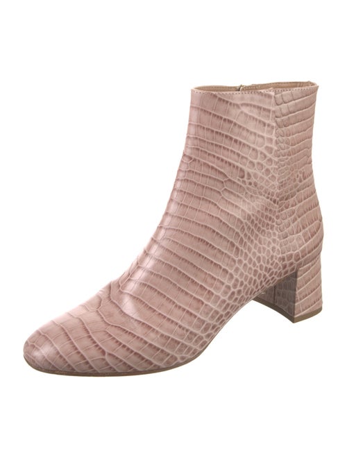 Aquazzura Alligator Animal Print Boots